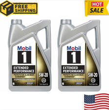 Pack of 2-Mobil 1 Extended Performance Full Synthetic Motor Oil 5W-20, 5 Quart 21.58 per gallon