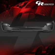 Black Front Bumper w/ Fog Light & Sensor Holes for 2016-2019 Silverado 1500