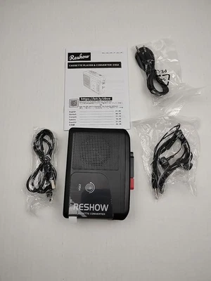 Reshow Portable Cassette Tape Player Recorder, Audio Cassette