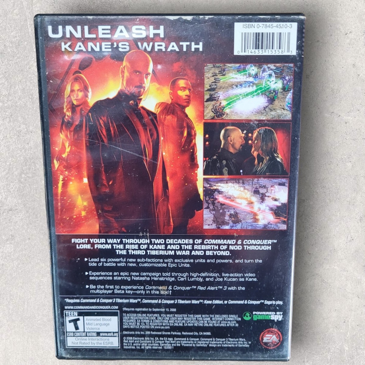 Command & Conquer 3 Kanes Wrath Expansion Pack CD ROM With Case