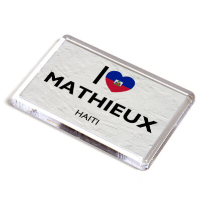FRIDGE MAGNET - I Love Mathieux, Haiti | eBay Australia