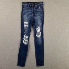 American Eagle Size 4 Highest Rise Jegging Super Stretch Distressed