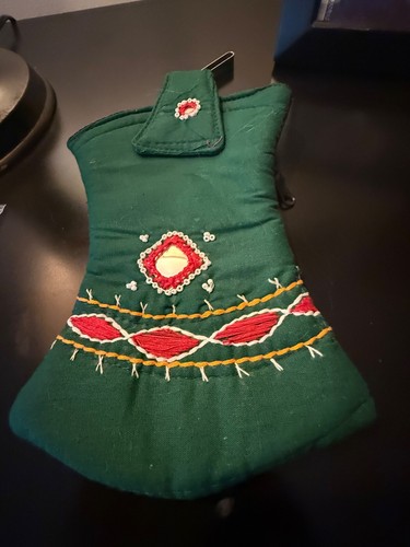 Handmade Cell Phone Green, Decorative,Purse, Case, Holder, Carrier, 8" Tal x3"W - Zdjęcie 2 z 21