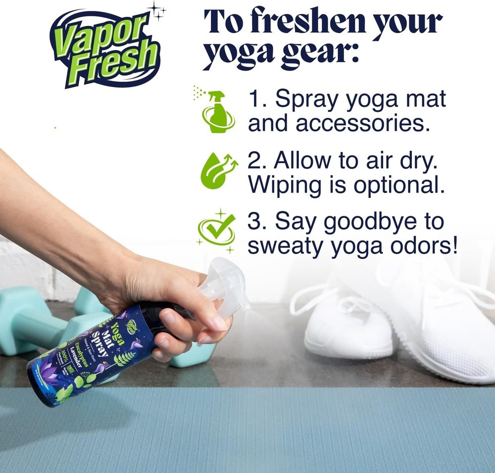 Natural Eucalyptus Lavender Yoga Mat Cleaning Spray - 6 oz