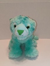 Cuddlekins 2012 Mint Green Tiger Wild Republic Plush Toy Stuffed Animal 12"