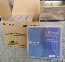 NOS Lot of 5 Sony LTX 100G LTO LTO1 Ultrium 100/200 GB Tape Cartridge LTX100GWW