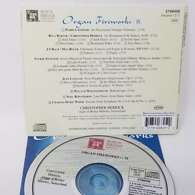Herrick Organ Fireworks CD VG + Free Outer Sleeve Classical | eBay 