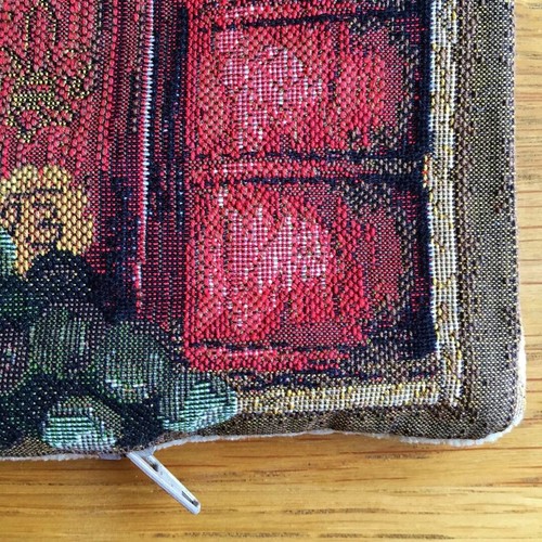 SET OF 3 BELGIAN TAPESTRY CUSHION COVERS, LIBRARY & WINE SERIES 18"X18" 1757/8/9 - Picture 10 of 10
