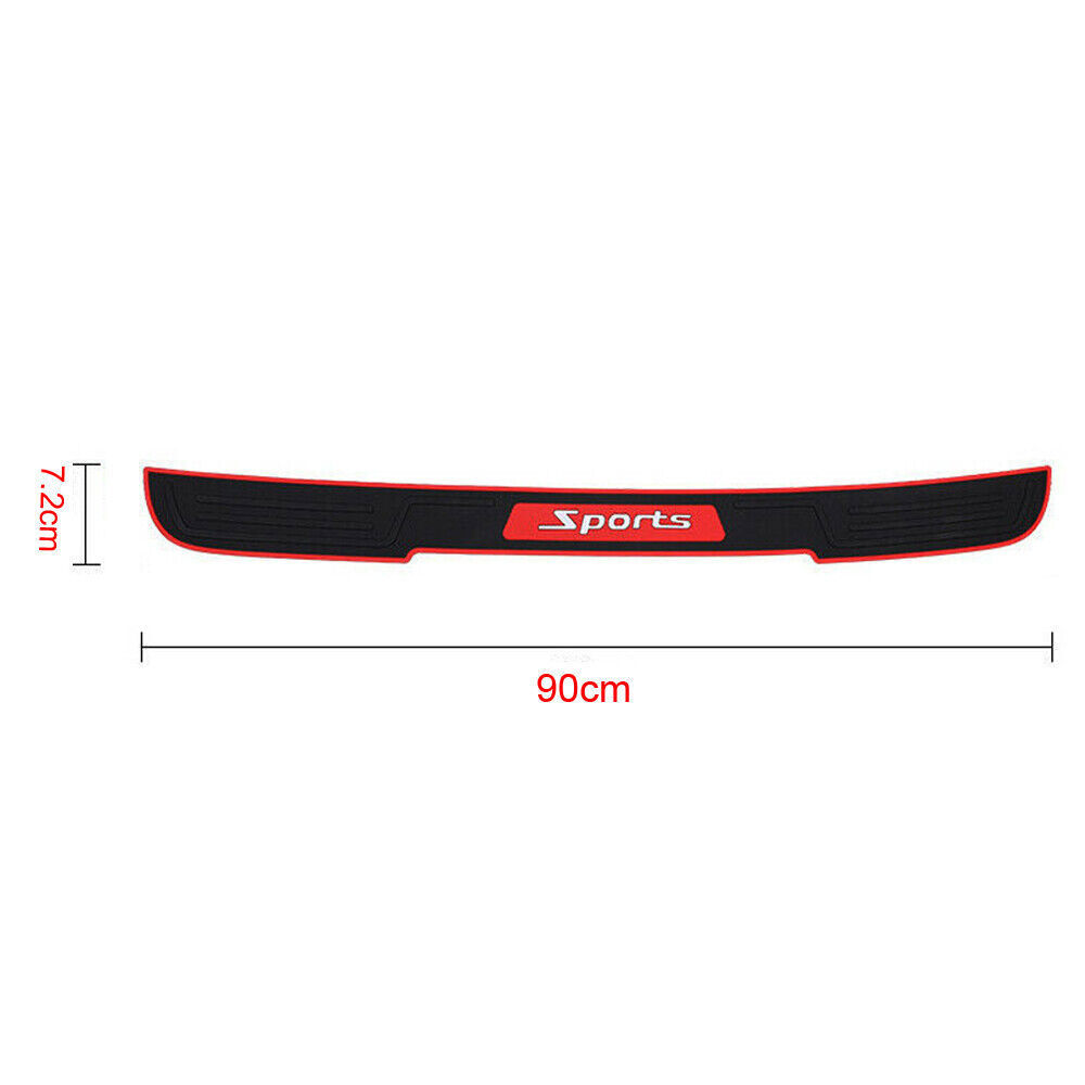 Car Rear Boot Bumper Sill Guard Protector Rubber Plate Trim Cover ...