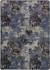 Milliken Purple Contemporary Stained Area Rug Abstract Sky Spectra Sapphire Sky