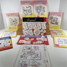 NOS Lot of 11 AUNT MARTHA'S  Hot Iron Transfers Embroidery UNCUT READ PLEASE