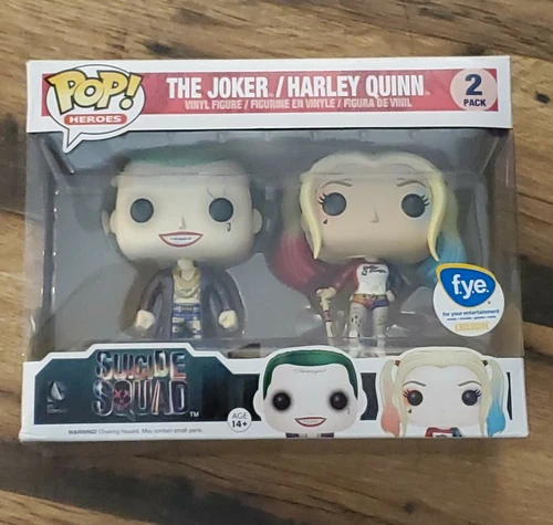 Funko Pop! The Joker and Harley Quinn Suicide Squad 2 Pack FYE Exclusive