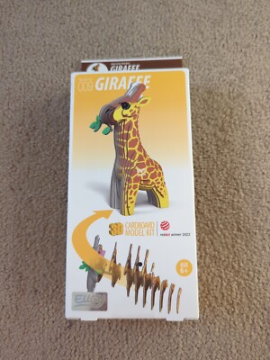 Eugy 3D Karton Modellbausatz Giraffe Brandneu