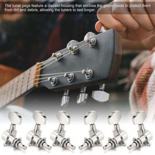 Locking Guitar String Tuning Pegs Tuning Keys Machine Heads Tuners Chrome 3R 3L