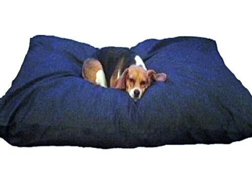 XXL Memory Foam Shredded Dog Bed Pillow Waterproof liner Denim Cover Large Pet