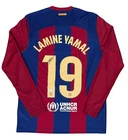 FC Barcelona Lamine Yamal Signed Soccer Jersey BAS Beckett Witnessed Long Sleeve