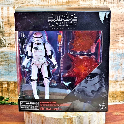 Star Wars The Black Series STORMTROOPER w Blast Accessories Stand E2258 Collect