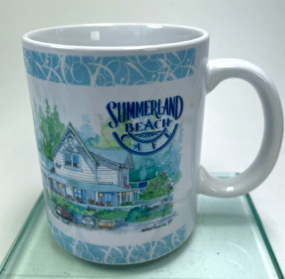 Summerland Beach Cafe Mug Santa Barbara California 11 oz Vintage Souvenir Cup B9