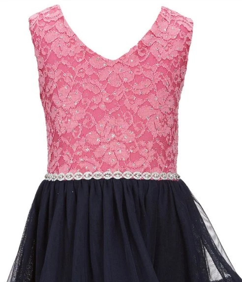 Vestido de fantasía Speechless Big Girl brillante de encaje y tul entallado y acampanado-8 o 10 Foto 2 de 4