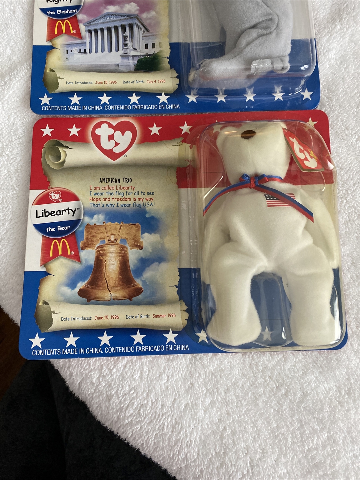 Rare Ty American Trio Beanie Baby eBay