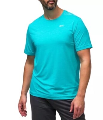Reebok Men's Short Sleeve Speedwick Tech Style Active Tee Size S Vector Teal