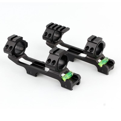 25.4mm 1'' To 30mm Scope Mount Cantilever With Bubble Level 20mm Picatinny Rail