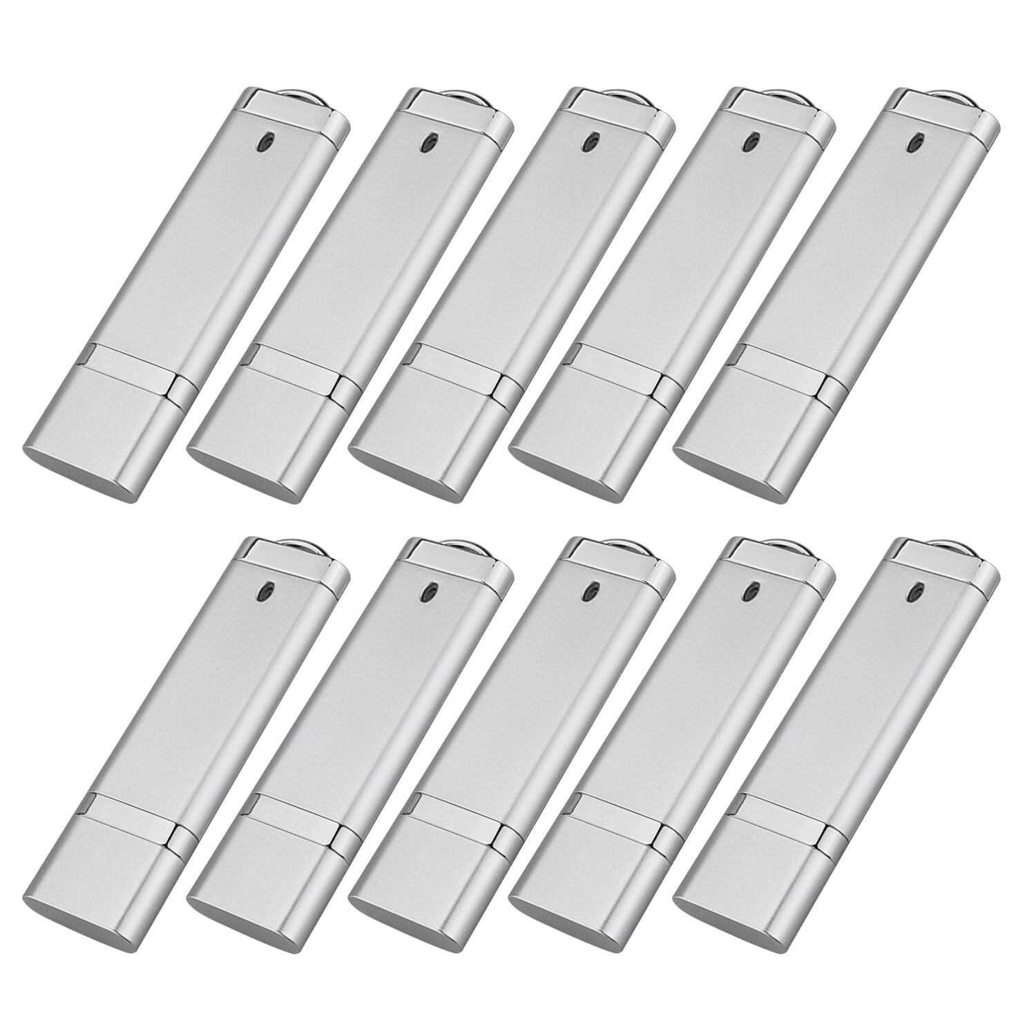Kootion 10pcs 16GB Metal Lighter Model USB 2.0 Flash Drive Memory Stick PenDrive