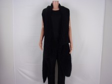 I.d.f. Open Sleeveless Sweater Vest Size: One Size Black Cut-out Design
