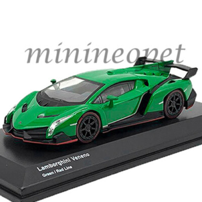 KYOSHO KS07040A2 LAMBORGHINI VENENO 1/64 DIECAST with RED LINE Green