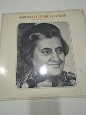 Indira Gandhi Speaks To Nation Voice Air Rare LP Record Vinyl India Indian VG+