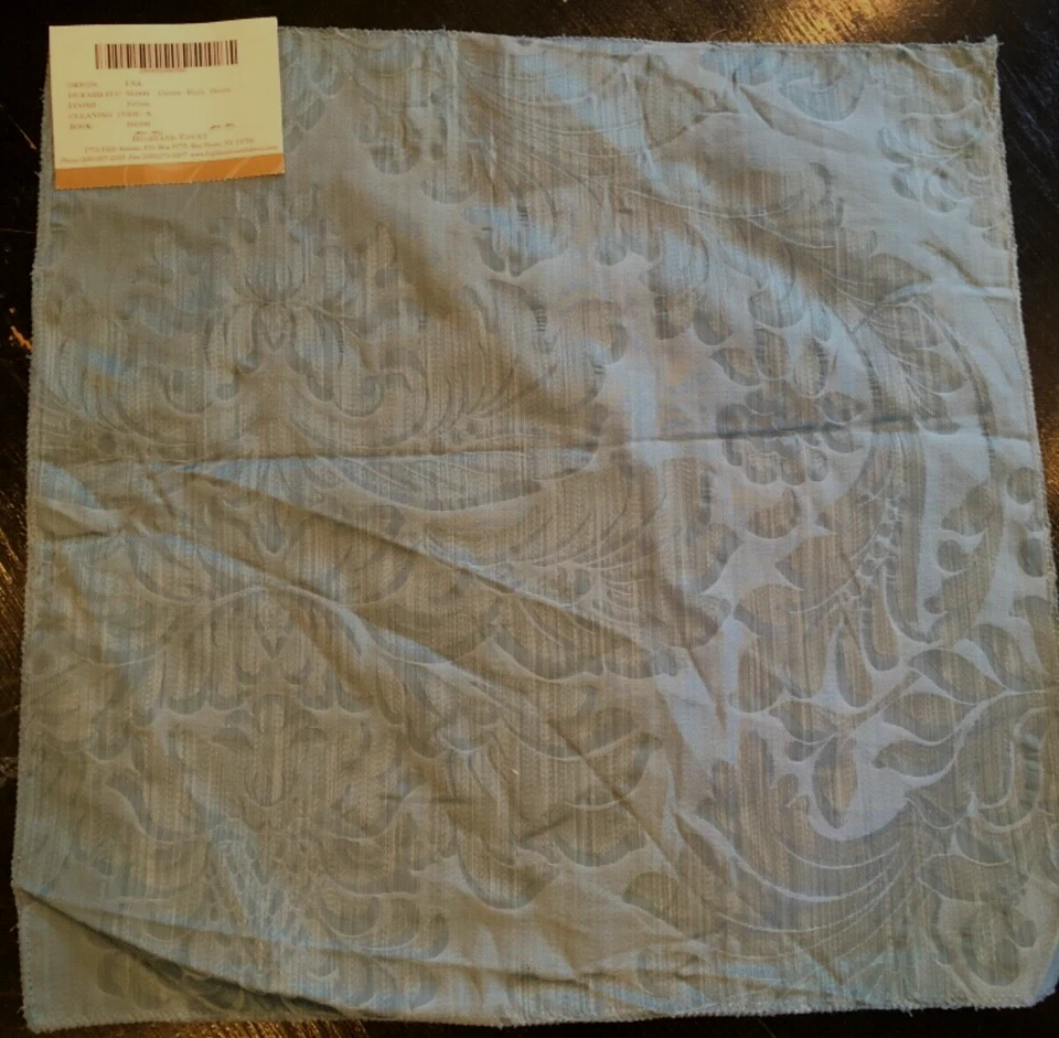 HIGHLAND COURT Catlin Damasco en Madera de Cuña 17 1/4 x 17 1/2" Tela de Algodón Muestra Foto 3 de 3