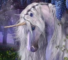 New Unicorn Plush Throw Blanket Gift Purple Moonlight Serenade Lavender Cozy NIP