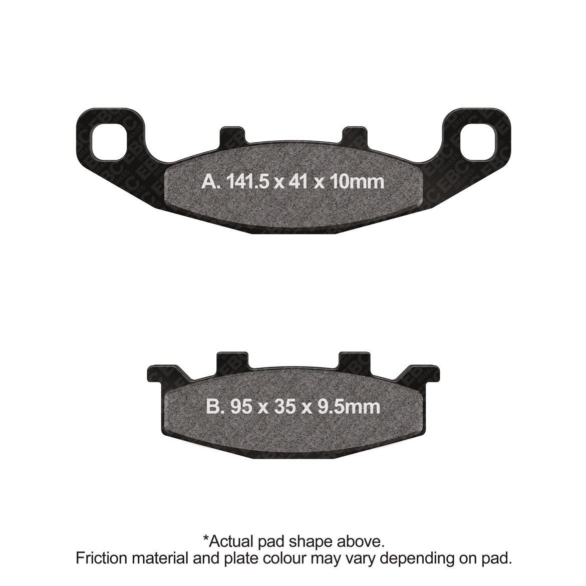 EBC HH Sintered Street Brake Pad Rear Right Kawasaki ZZR 600 ZX