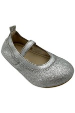 Yosi Samra Toddler's Girl Miss Samara Ballet Flat Silver Glitter