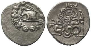 Mysien. Pergamon. Cistophor (Silber). Ca. 166 67 v. Chr.