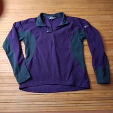Womans Berghaus Purple/Grey 1/4 Zip Fleece Sweatshirt 12 M/L