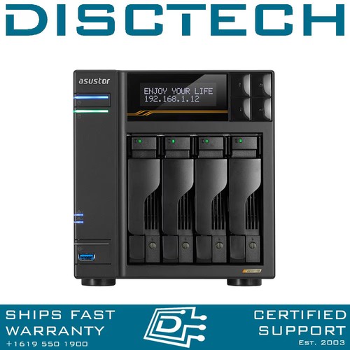 Asustor 36TB Lockerstor 4 Gen 3 AS6804T 4-bay SATA NVMe NAS Server - 第 1/4 張圖片