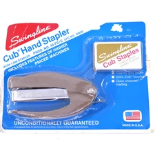 Vintage NOS Swingline Cub Hand metal stapler