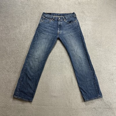 LEVIS 501 Herren Jeans Hose W32 L30 Vintage Regular Straight 25905 Blau Denim