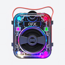2.5 PORTABLE RECHARGEABLE BLUETOOTH PARTY SPEAKER WITH TRANSPARENT LED LIGHTS