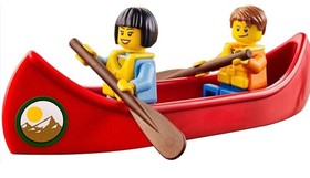 LEGO CITY 60057 Camper Van RETIRED 100% Complete Set RV Canoe Family Camping
