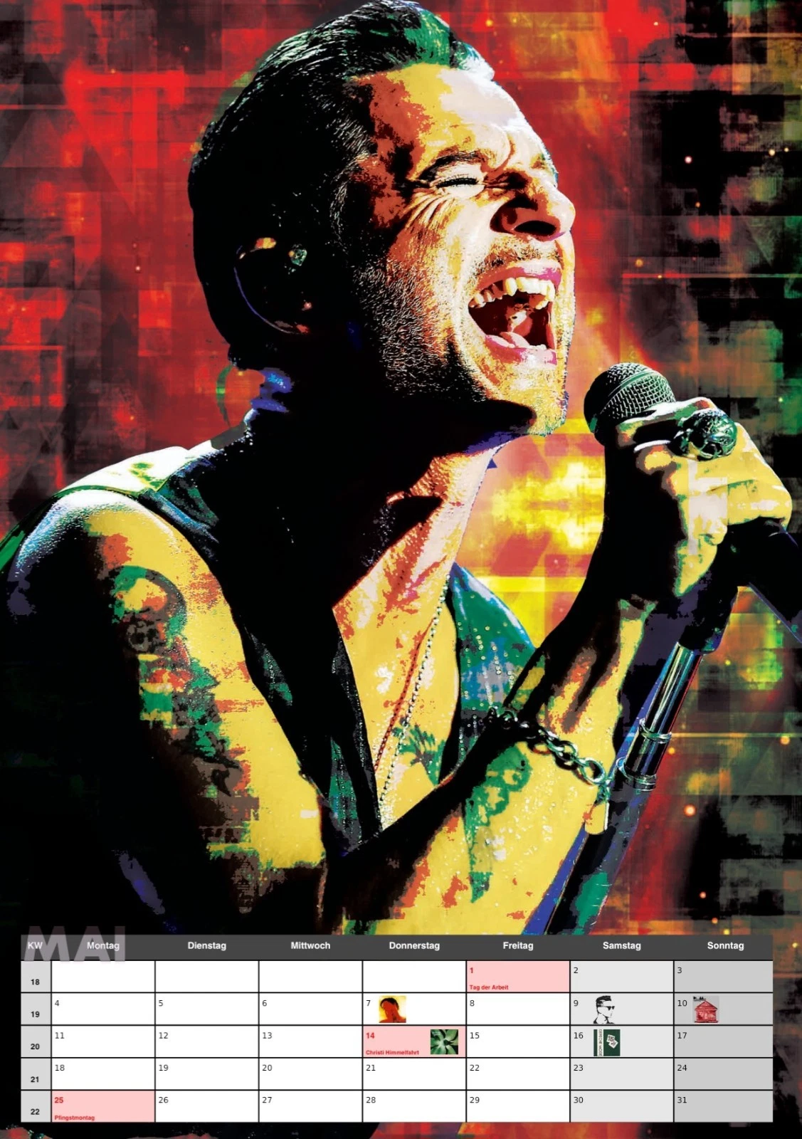 Depeche Mode A3 Wall Calendar 2026