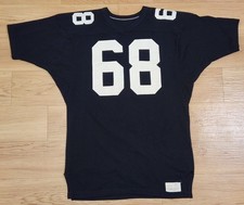 Vintage Russell Southern Co. 68 Black  White Jersey 60's Size 42 Athletic