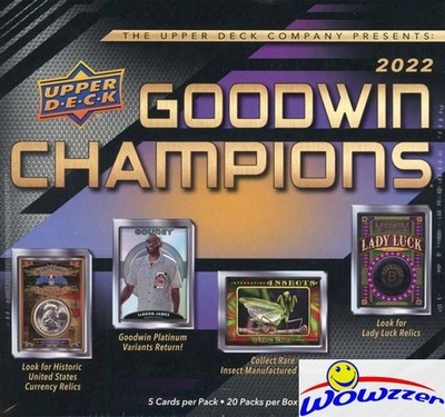 2022 Upper Deck Goodwin Champions Factory Sealed HOBBY Box-At lease (2) HITS!