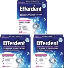 Efferdent Retainer & Denture Cleaner Tablets, Complete Clean, 44 standard 