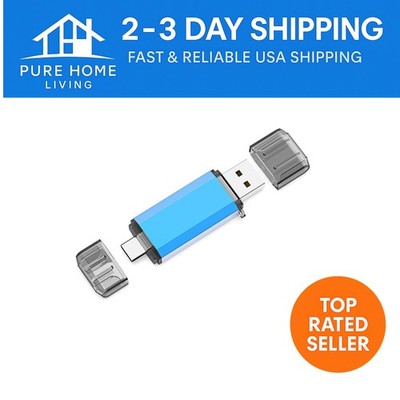 Compact 128GB USB C Flash Drive   Dual Interface Memory Stick for Smart Devices
