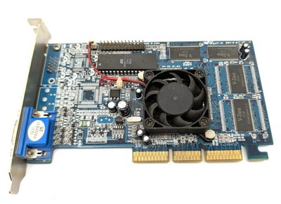 NVIDIA RIVA TNT2 AGP 32MB VGA Graphics Card APMXA5-32M Garfikkarte Retro PC
