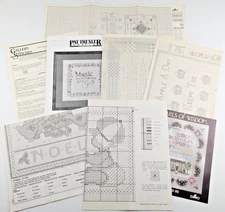 Lot of Loose Cross Stitch Patterns Holiday Quilting Child Baby Home Alphabet