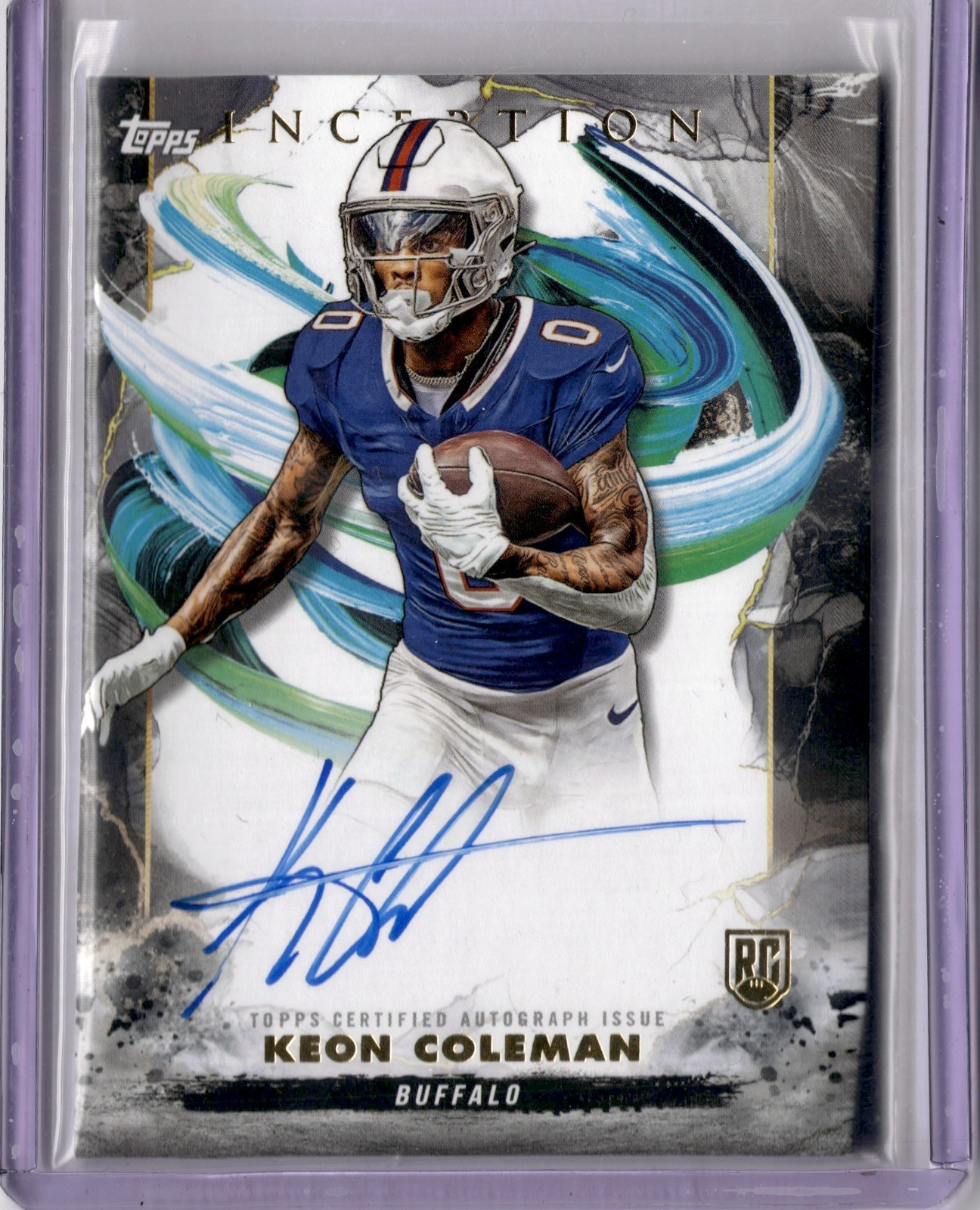 2024 Topps Inception - Rookie Autographs Keon Coleman #RA-KC Buffalo Bills