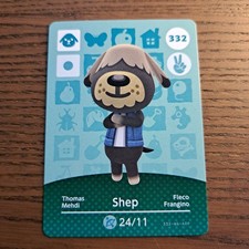Nintendo Animal Crossing Shep Amiibo Card ...